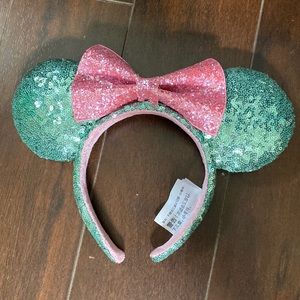 Cute pink and green sequenced ears from Disney Parks